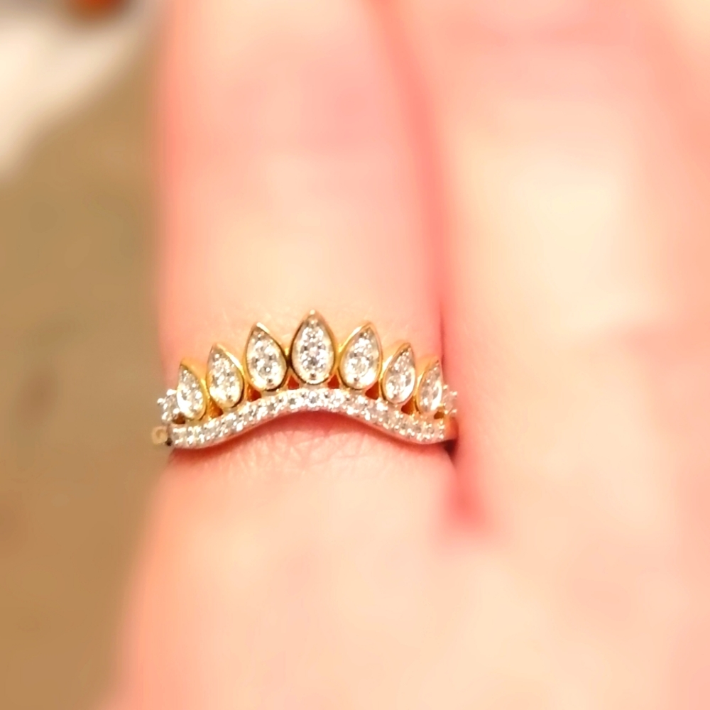 Moissanite Crown Stackable Band Ring Sale! - image 4